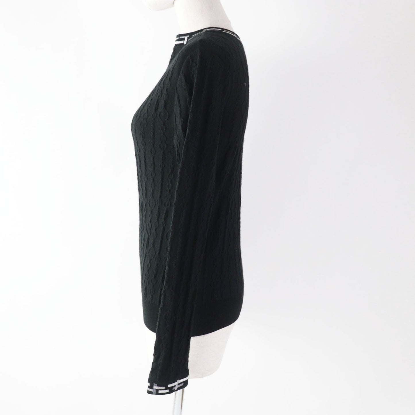Knit Outer Fabric: Cashmere, Outer Fabric: Silk, Nylon Black Travel Bag