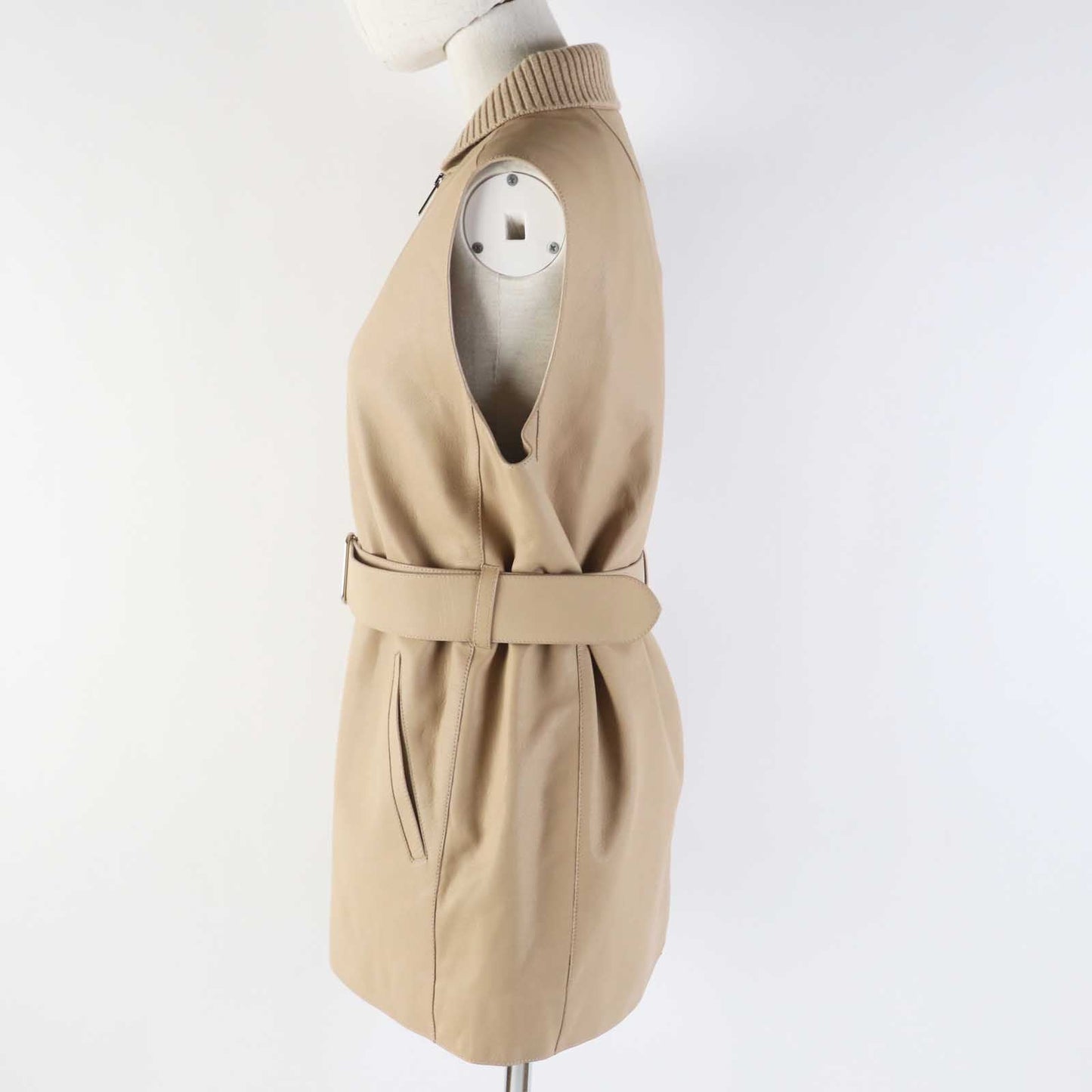 Vest Main: Goatskin Part: Cashmere , Cotton Beige Travel Bag