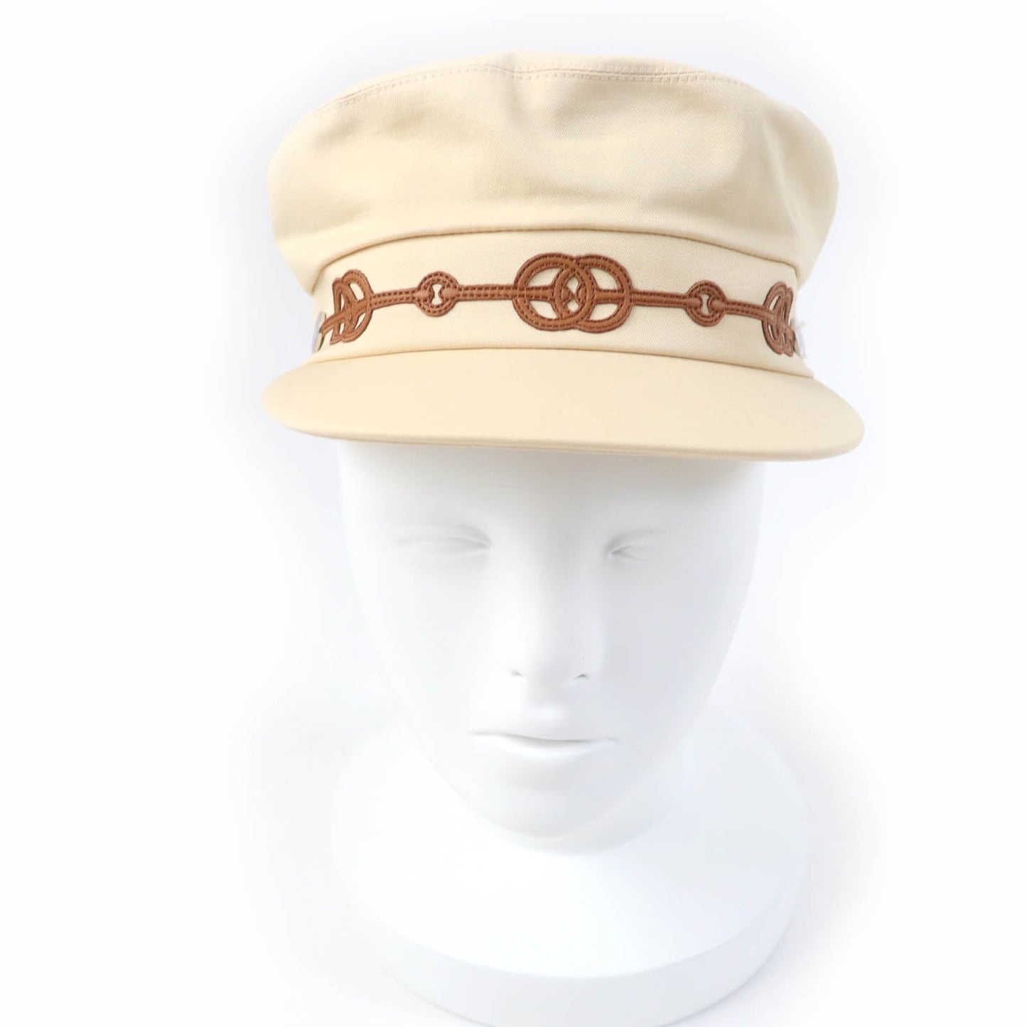 Casquette Main: Cotton, Main: Polyurethane, Part: Sheep Leather Beige Travel Bag