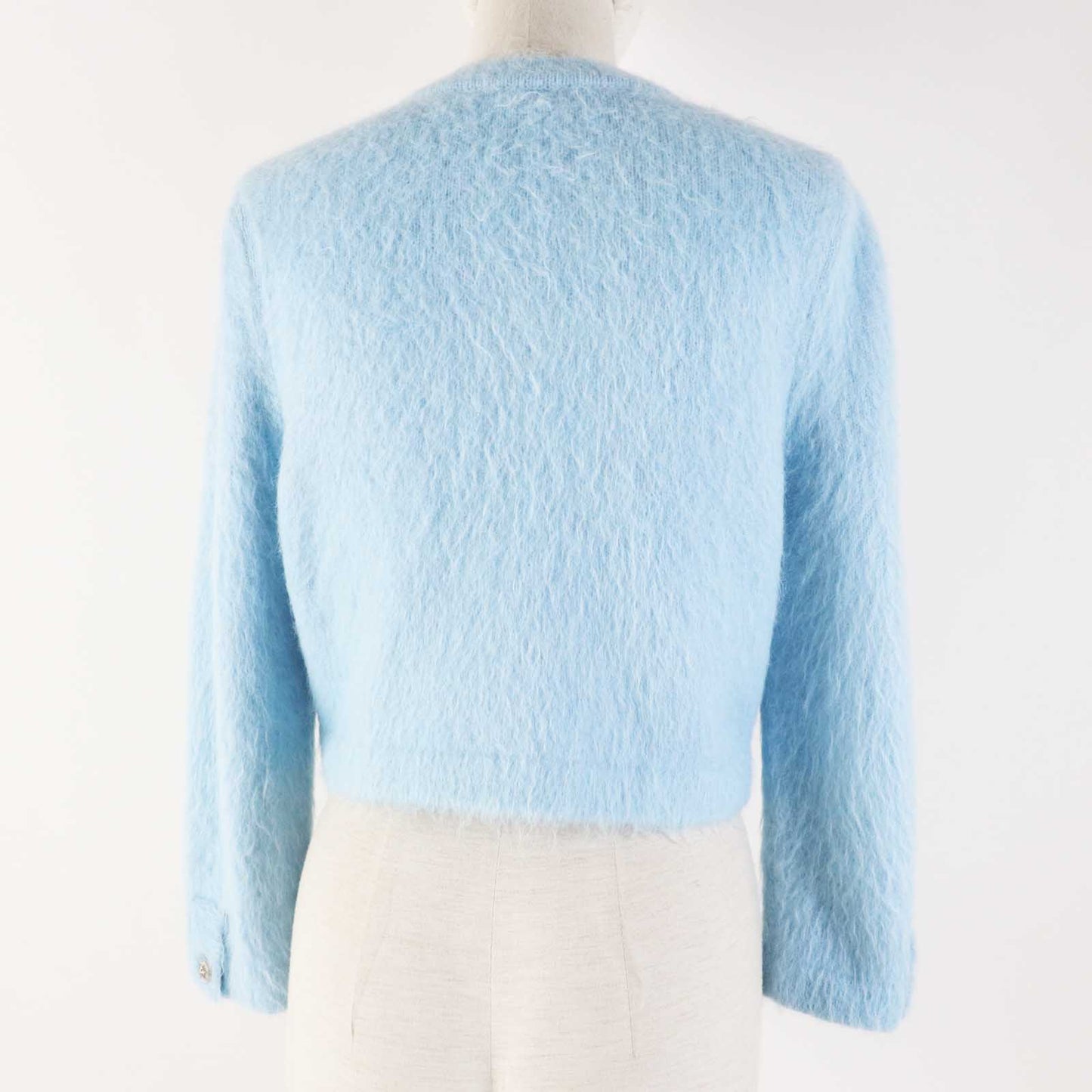 Chanel Cashmere Alpaca Knit Cardigan 36 Coco Button Bag