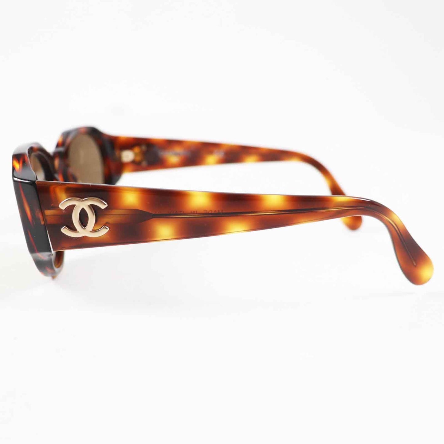 Chanel COCO Mark Tortoiseshell Sunglasses