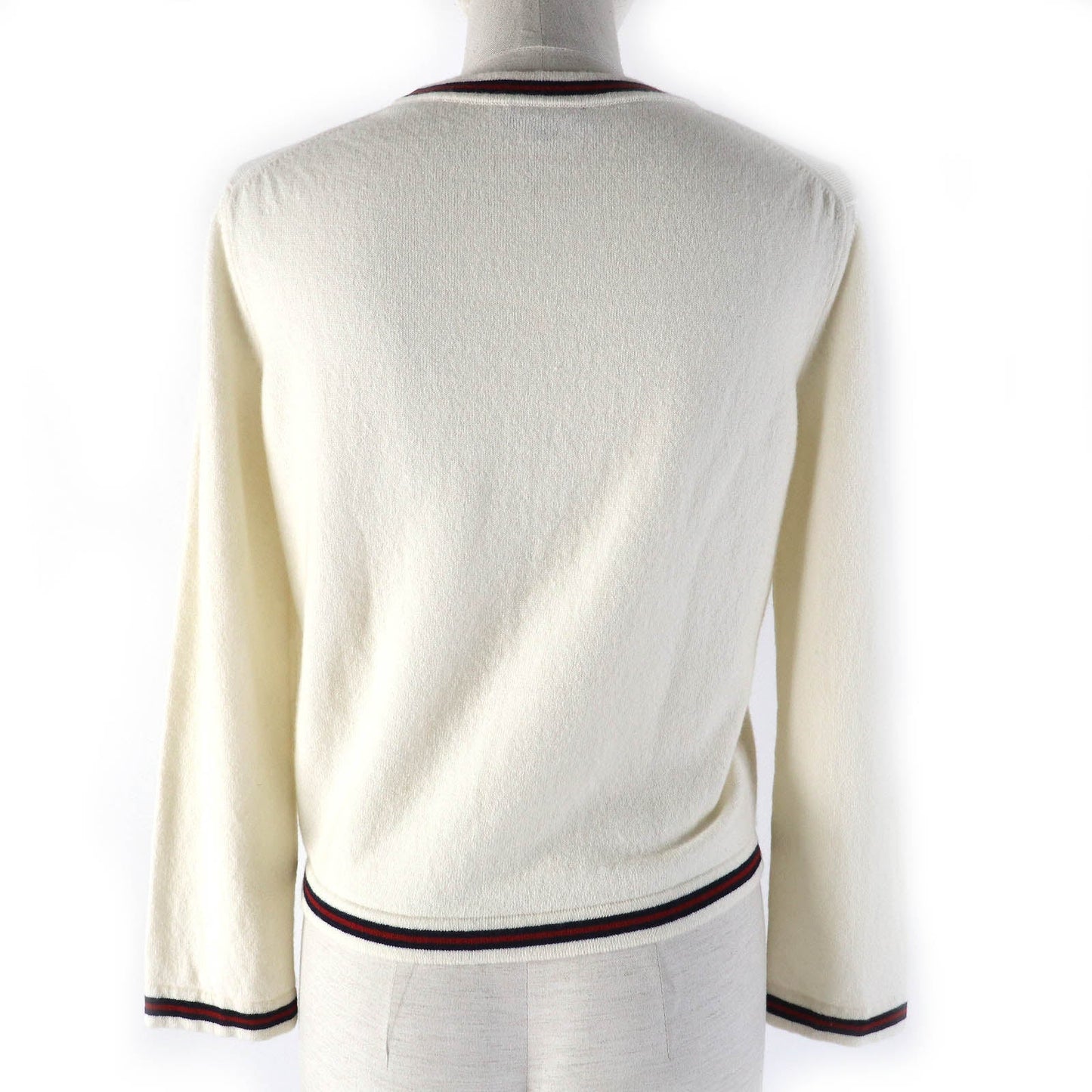 Chanel knit en 38 Red Ivory Handbag