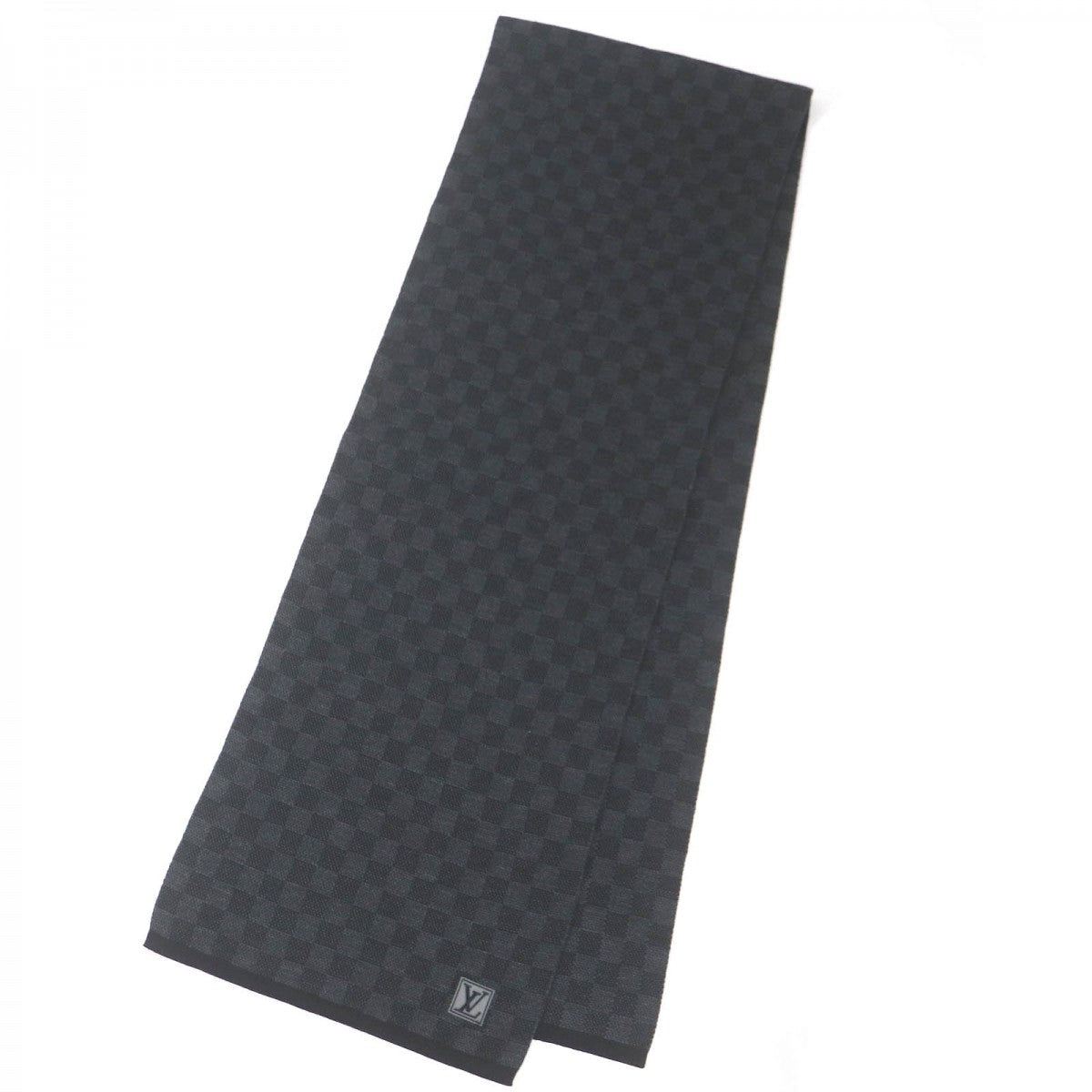 Louis Vuitton Scarf M70028 Wool Black Apparel