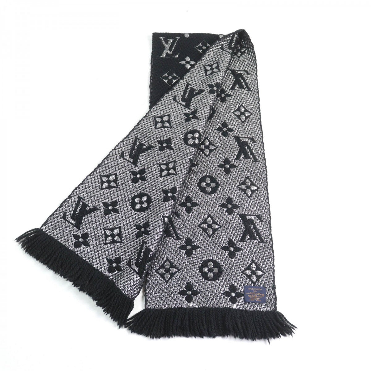 Louis Vuitton Scarf M75833 Shine Wool Logo