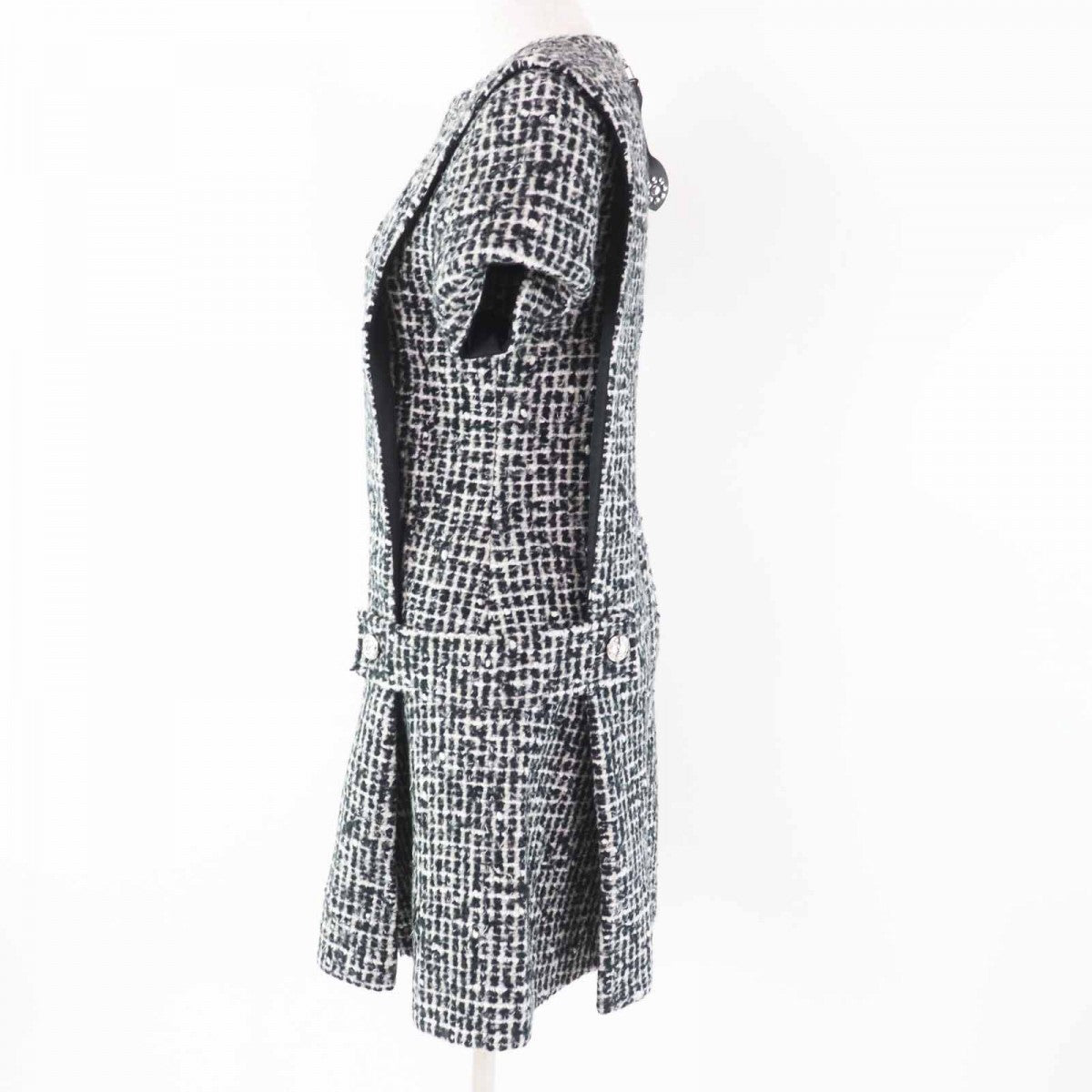 Louis Vuitton one piece 25 rayon 4 Nylon Wool Cotton Black Handbag