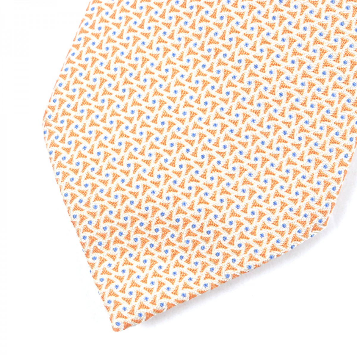 Tie Silk Orange Handbag Travel Bag