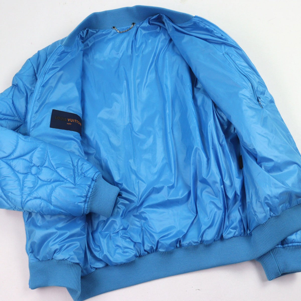 Louis Vuitton Blouson HLB51E polyester 54 Blue Handbag