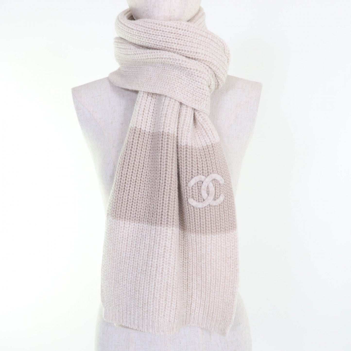 Chanel Scarf 24A cashmere type Beige