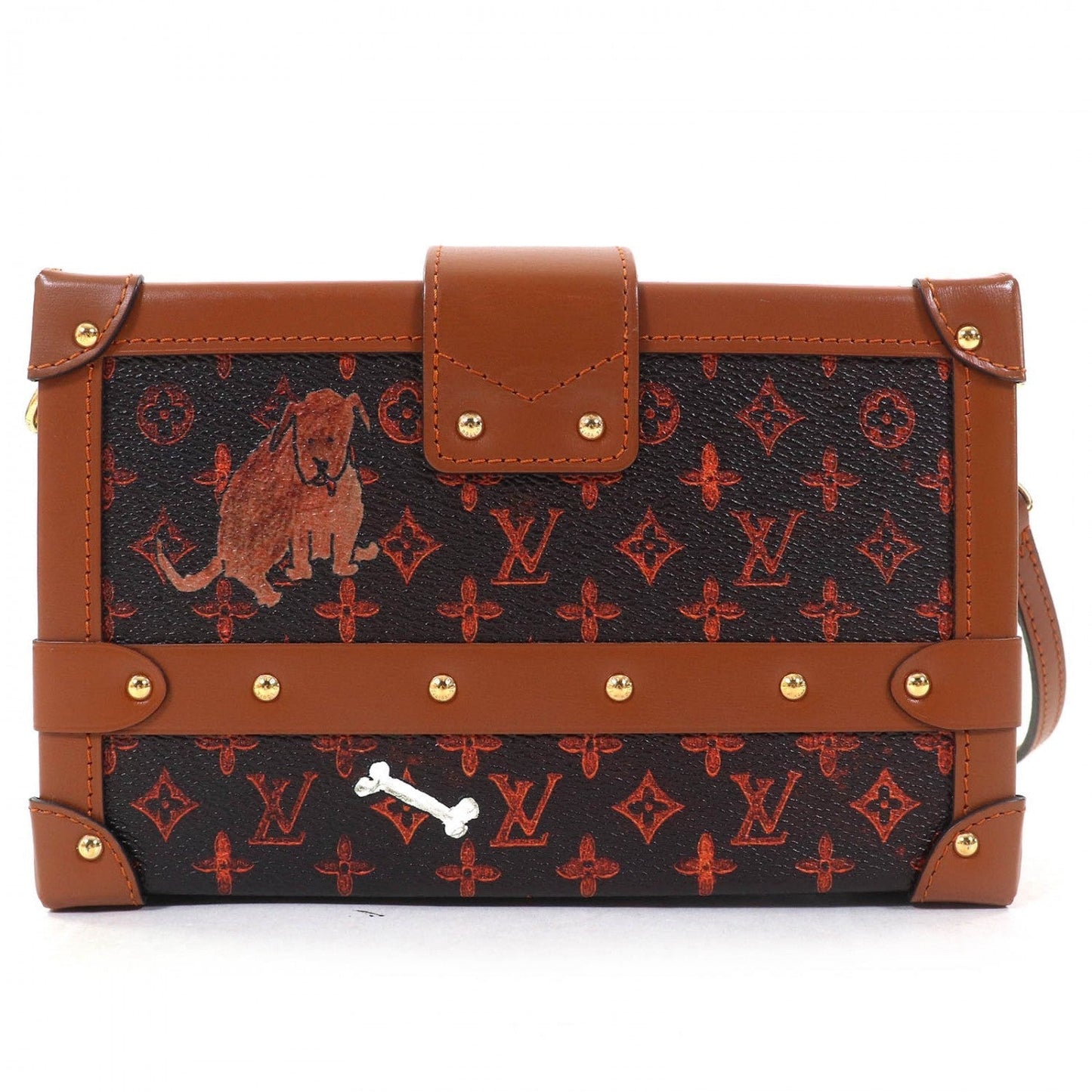 Louis Vuitton M44407 Transformed Petite Malle Transformed Monogram Canvas Brown Shoulder Bag