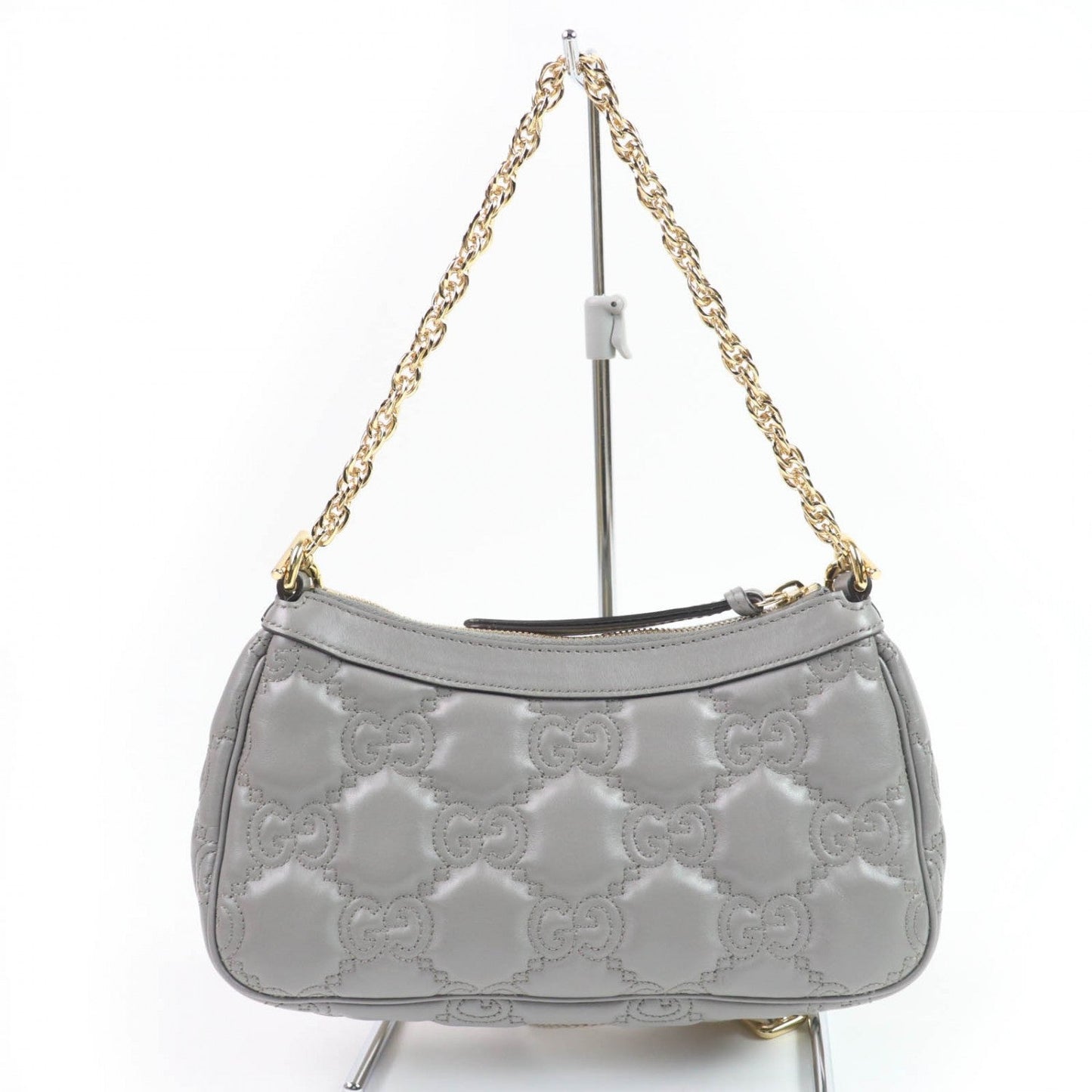 Gucci Leather Gray Shoulder Bag