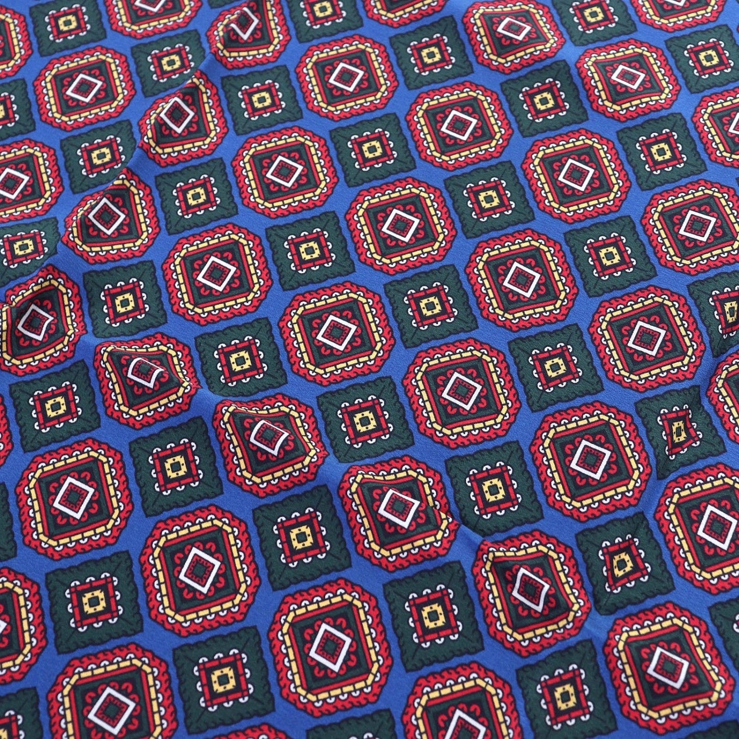 Chanel scarf silk type Blue Red