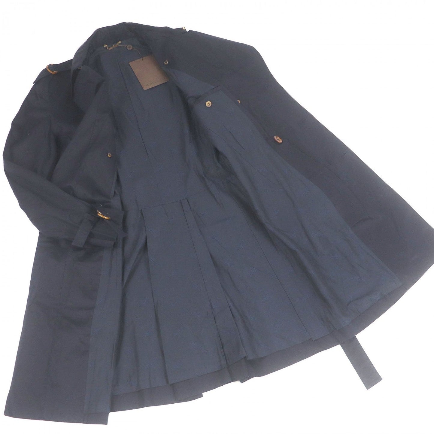 Louis Vuitton trench coat 52 Cotton Navy Apparel