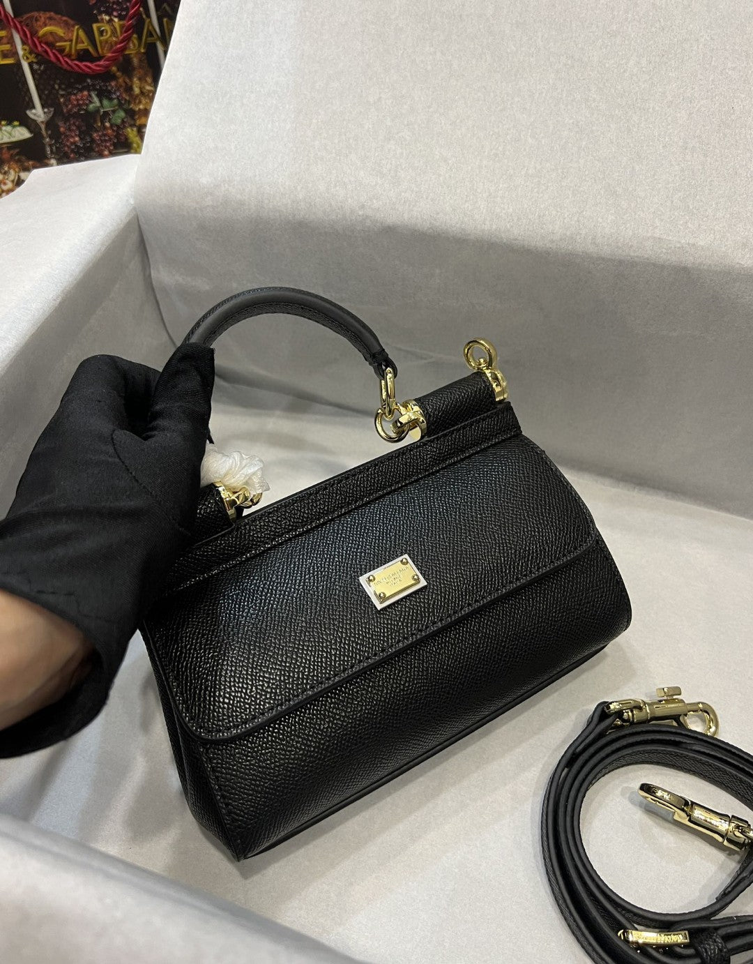 Sicily Dauphine Top Quality7116A100180999 Black Small Travel Bag
