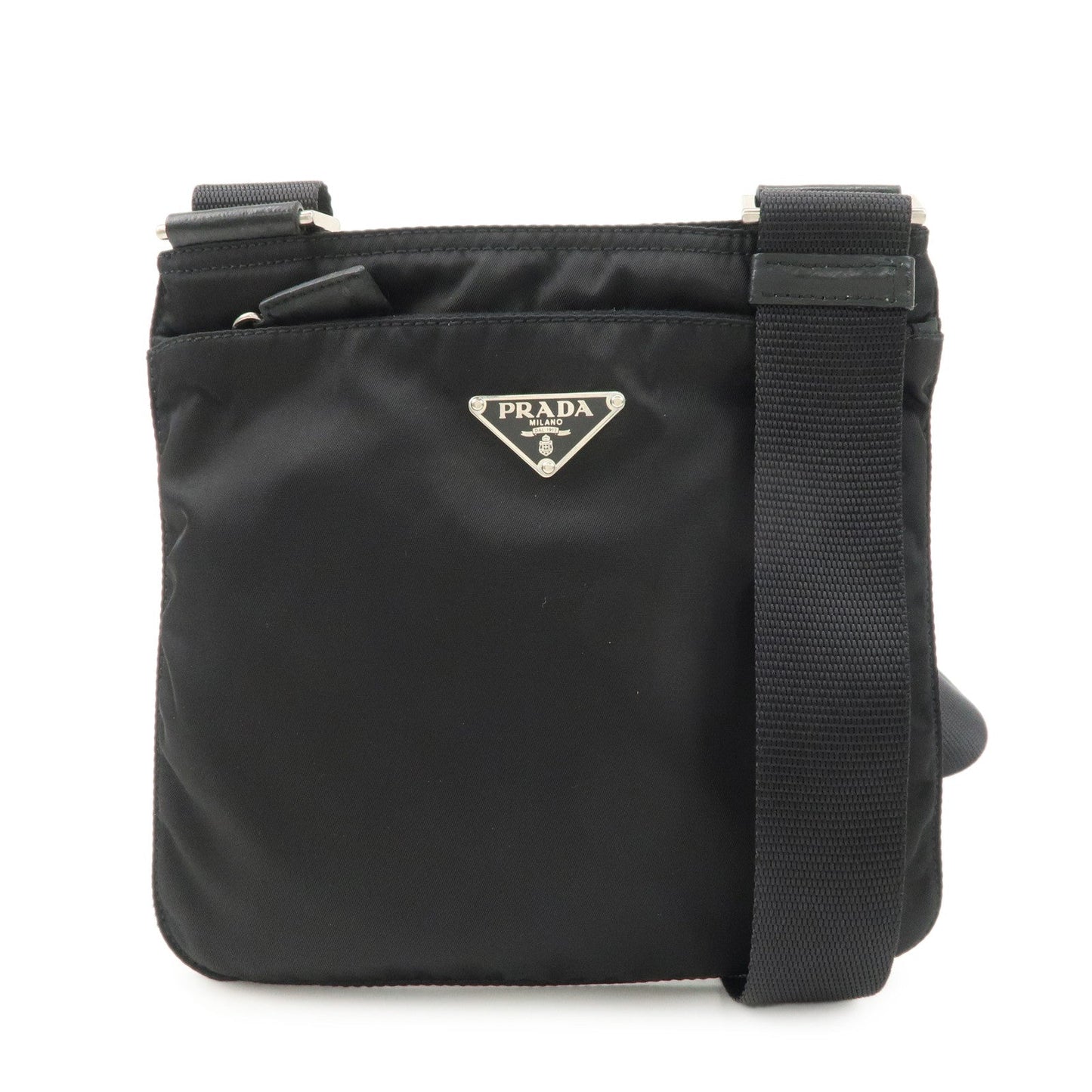 Prada Crossbody Bag Triangle Shoulder Bag d 2 Leather Nylon Black