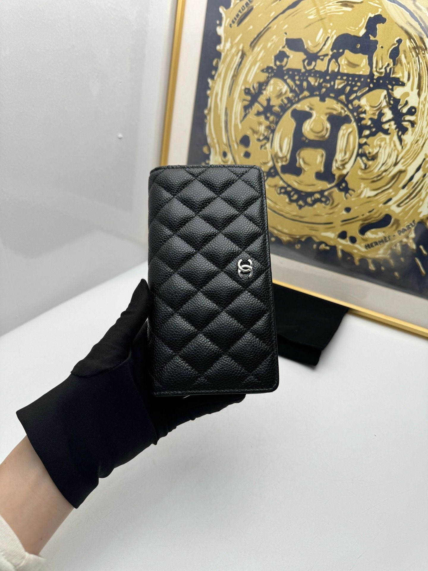 chanel wallet black