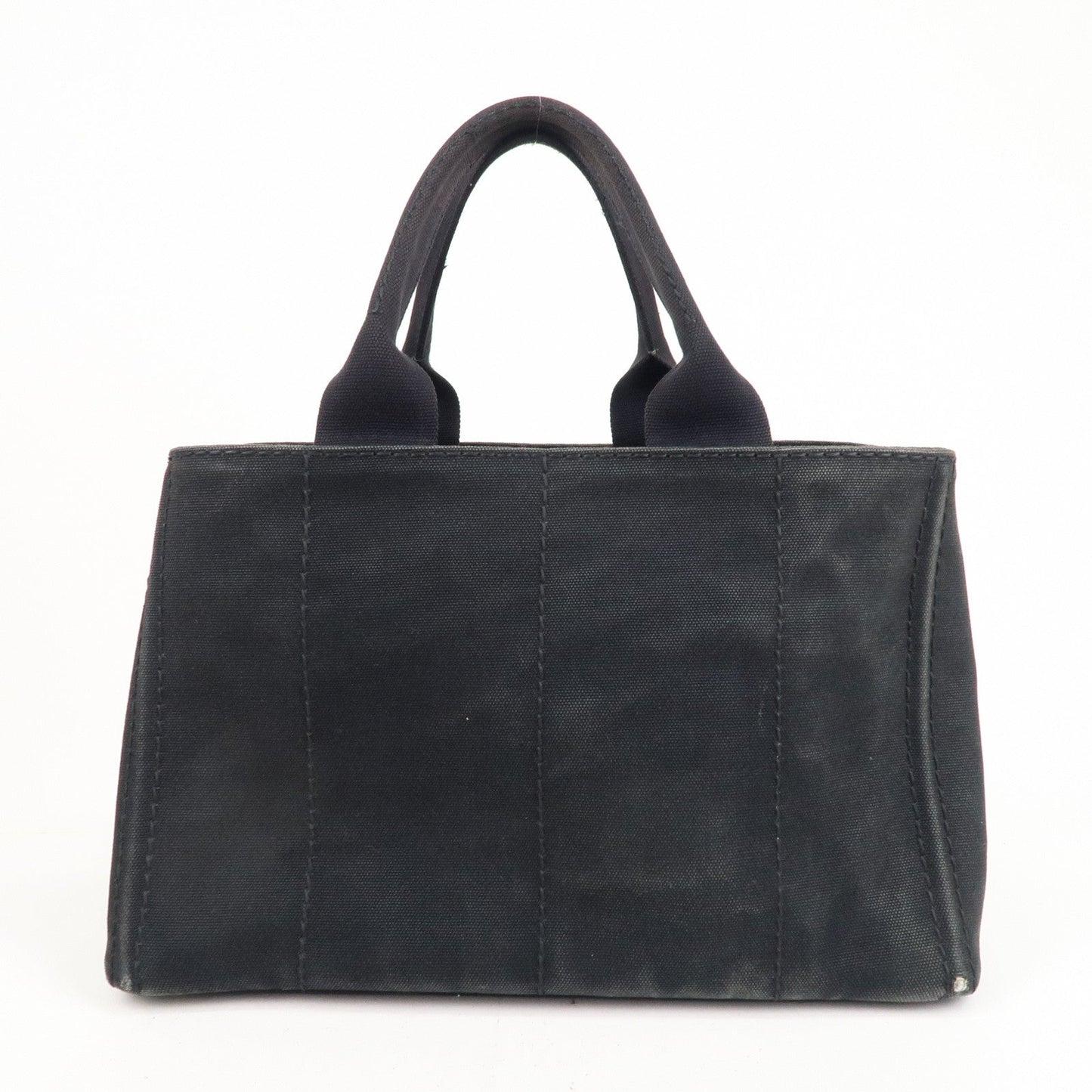 Prada Prada Canapa Canvas Tote Bag Hand Bag Black B1877B 36965 10