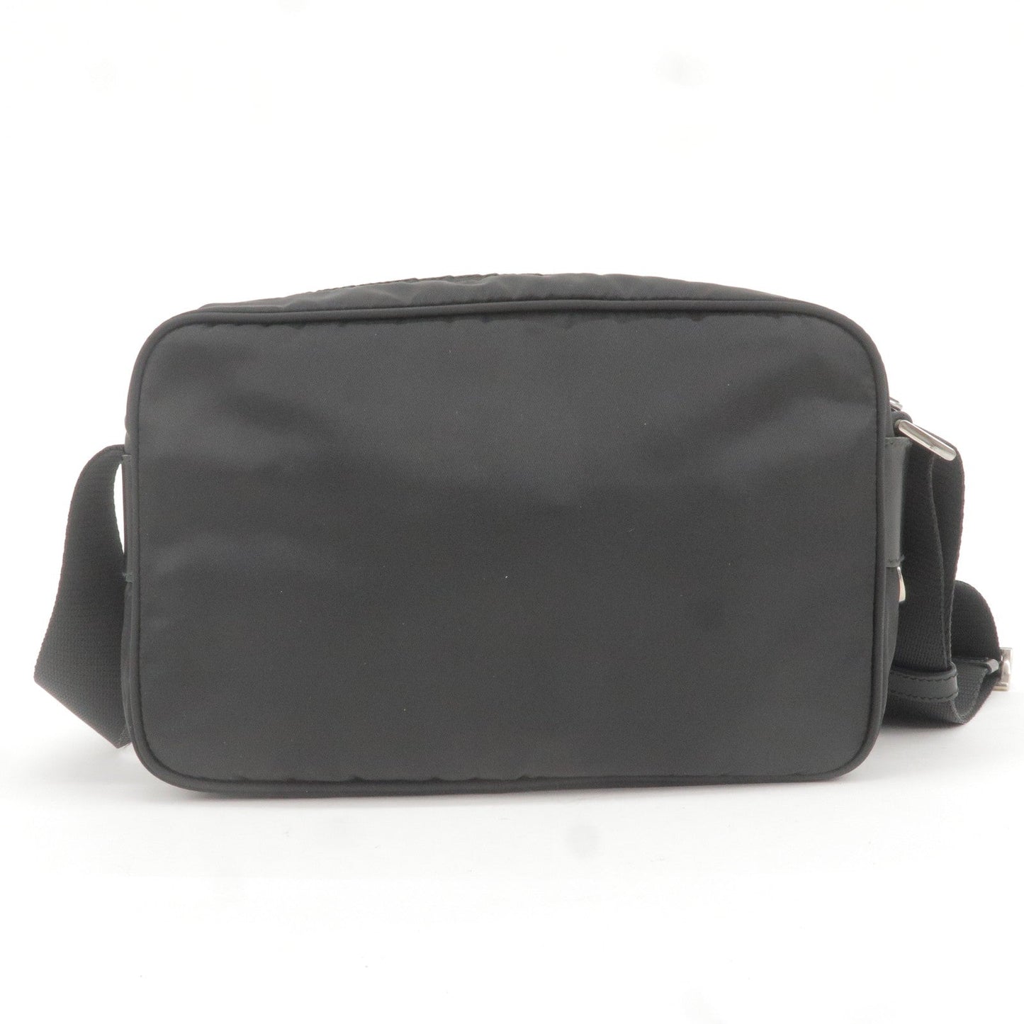 Prada Prada Logo Nylon Leather Shoulder Bag Nero Black Bt1067 36313 16