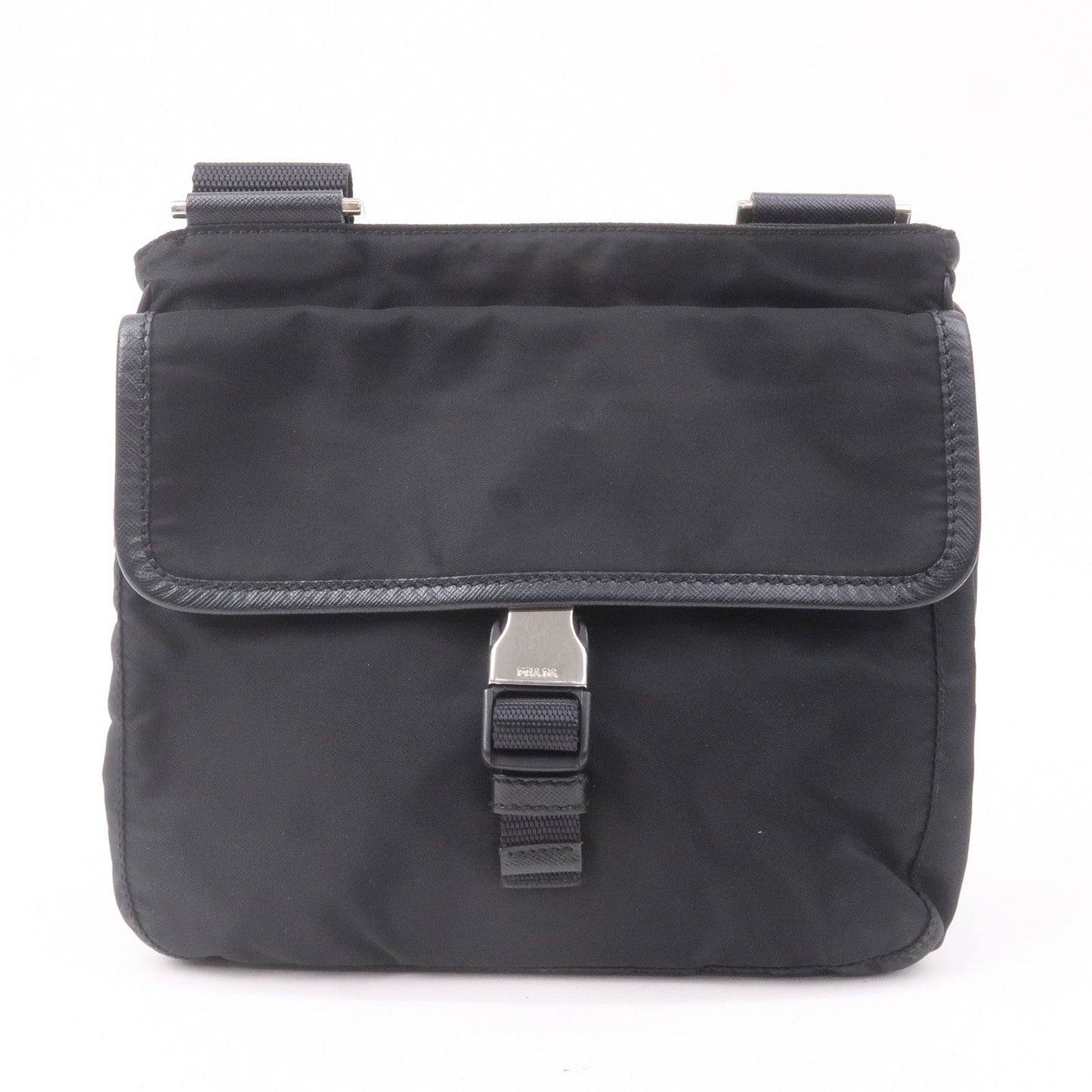 Prada Prada Logo Nylon Leather Shoulder Bag Crossbody Bag