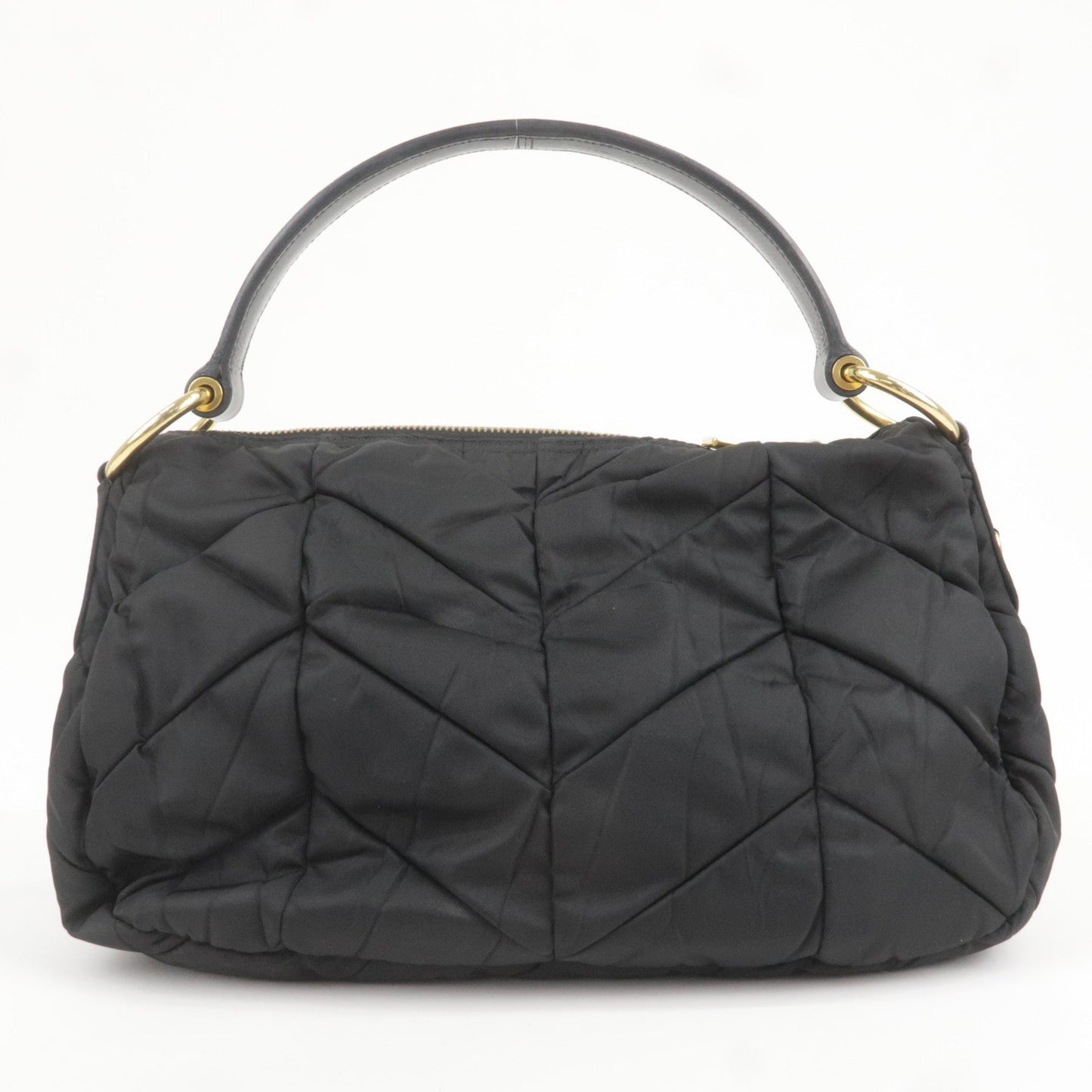 Prada Prada Logo Nylon Enamel Shoulder Bag Hand Bag