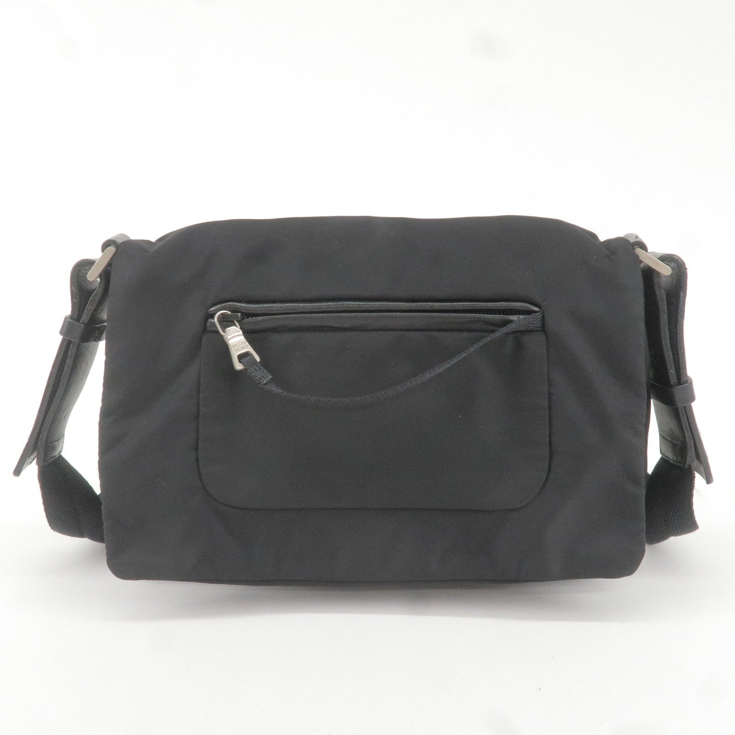 Prada Prada Logo Nylon Leather Shoulder Bag Nero Black B9717 36388 6