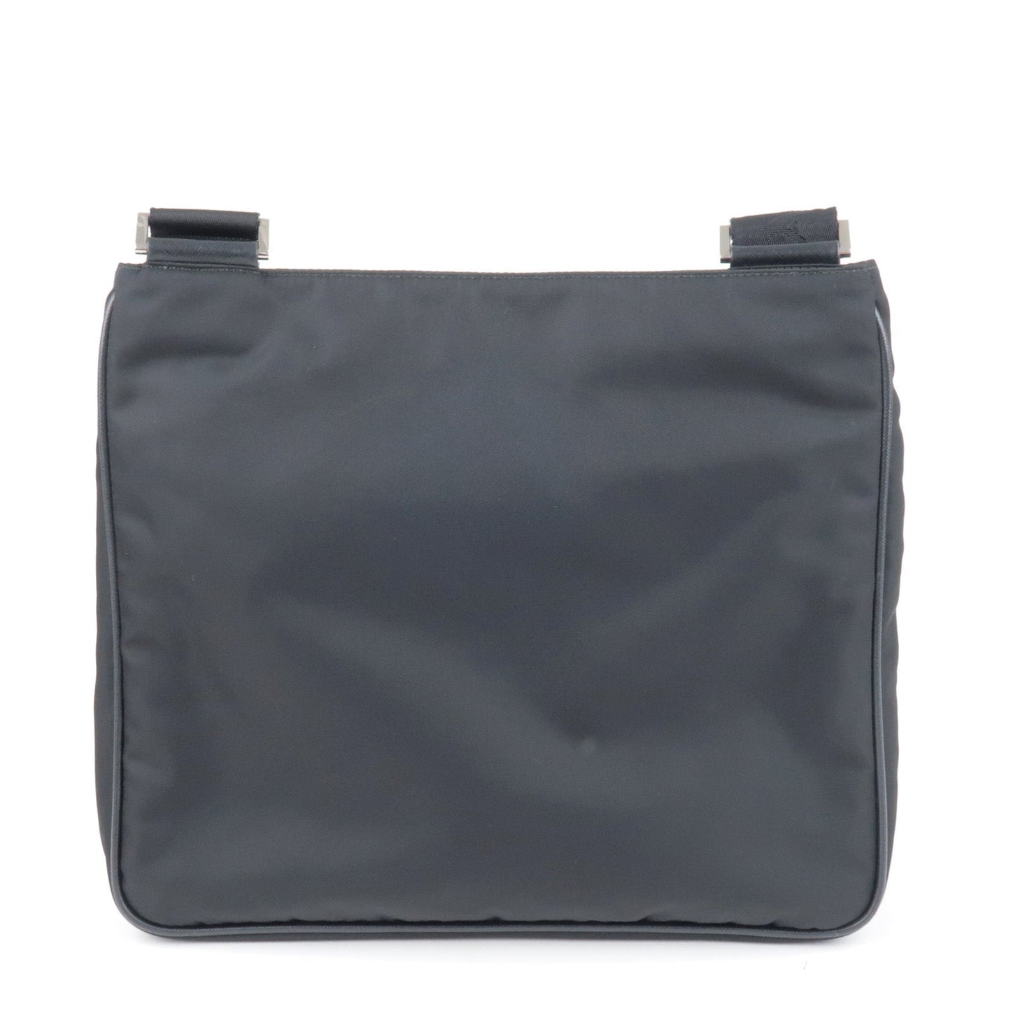 Prada Prada Logo Nylon Leather Shoulder Bag Purse Nero Black 35477 17
