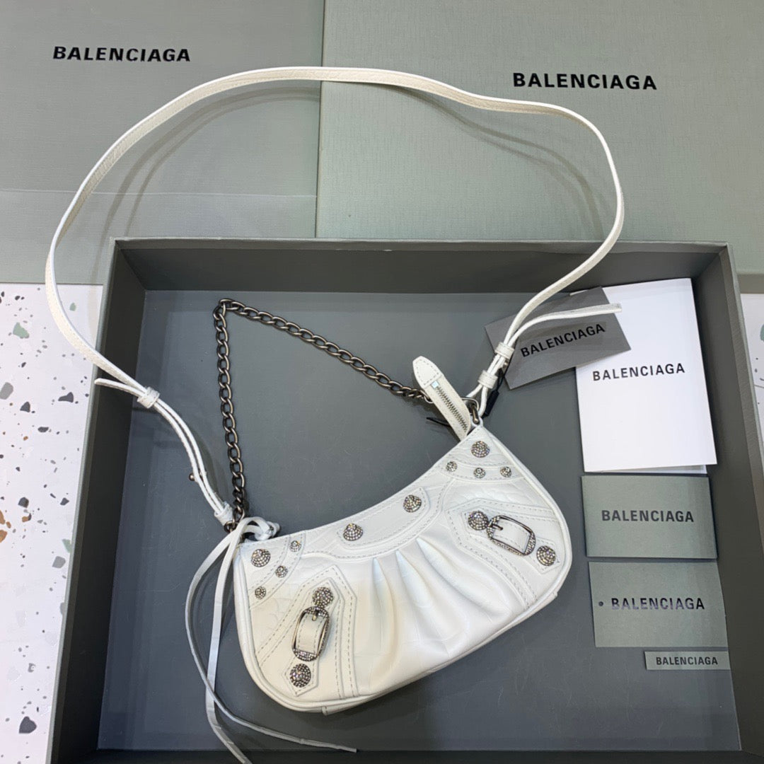 Balen Le Cagole Bag With In For White Mini Travel Bag