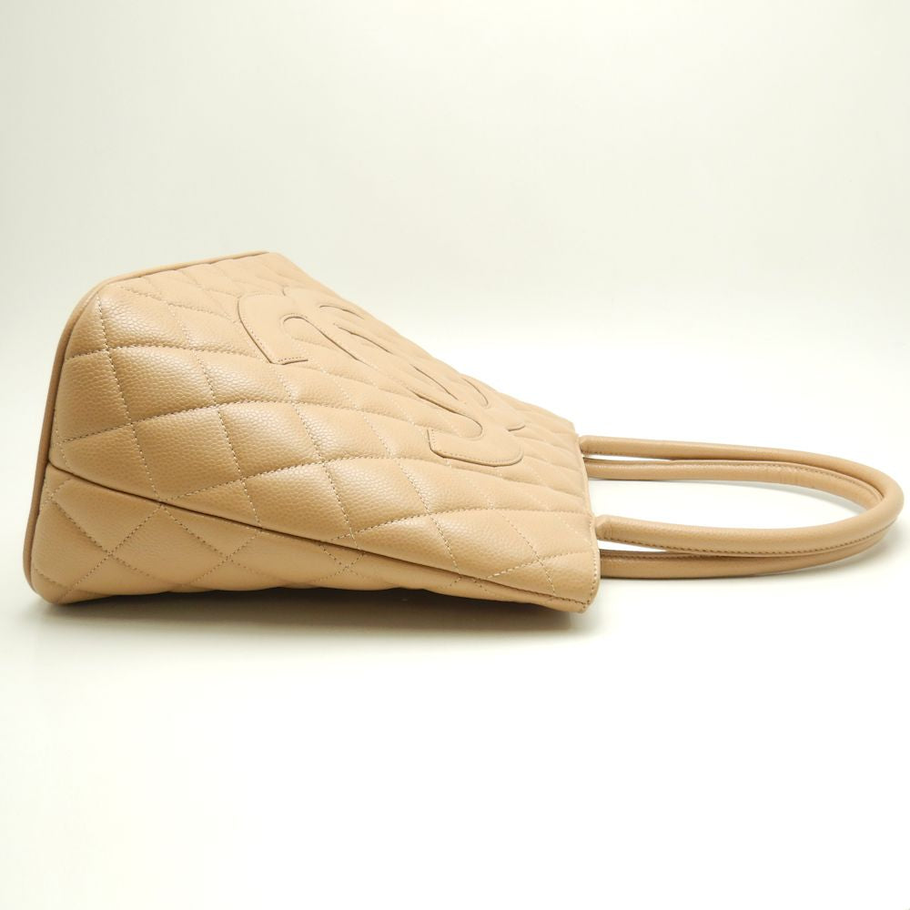 Chanel Reissue Tote Bag Caviar Skin x Metal Beige Gold