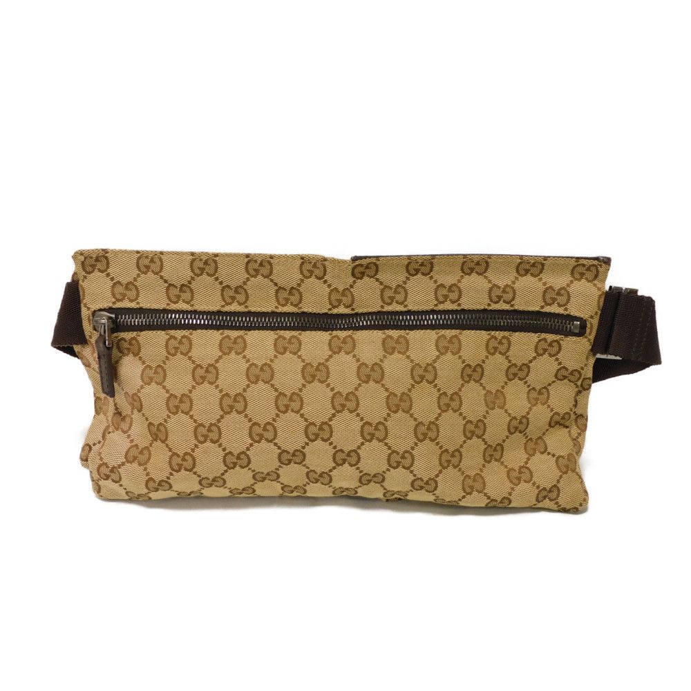 Gucci Sling GG x beige Logo Leather Canvas Nylon Calf Handbag
