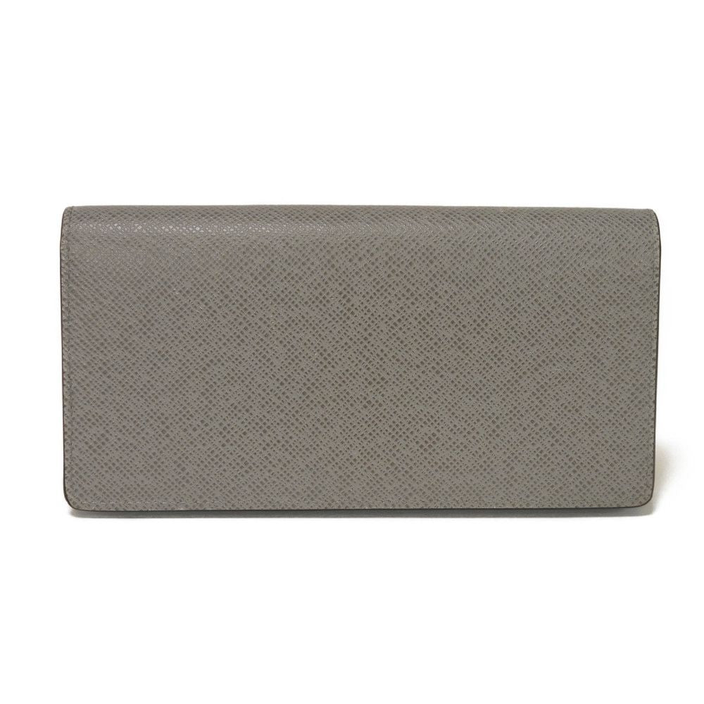 Louis Vuitton Long Purse M11580 Taiga Gris Leather Blue Gray Wallet Case