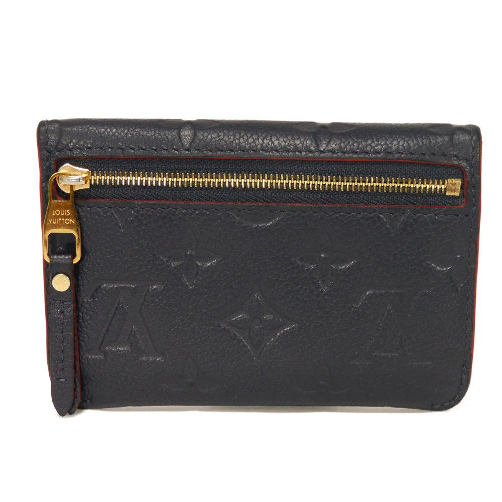 Louis Vuitton Coin M62017 Implant embossed Marine Monogram Leather Clutch Bag
