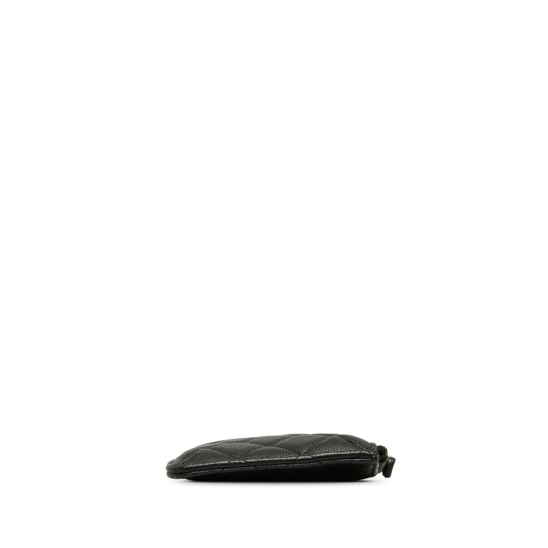 Chanel Matrases Cocomark Timeless Classic Card Box Long Wallet Black Caviar CHANEL