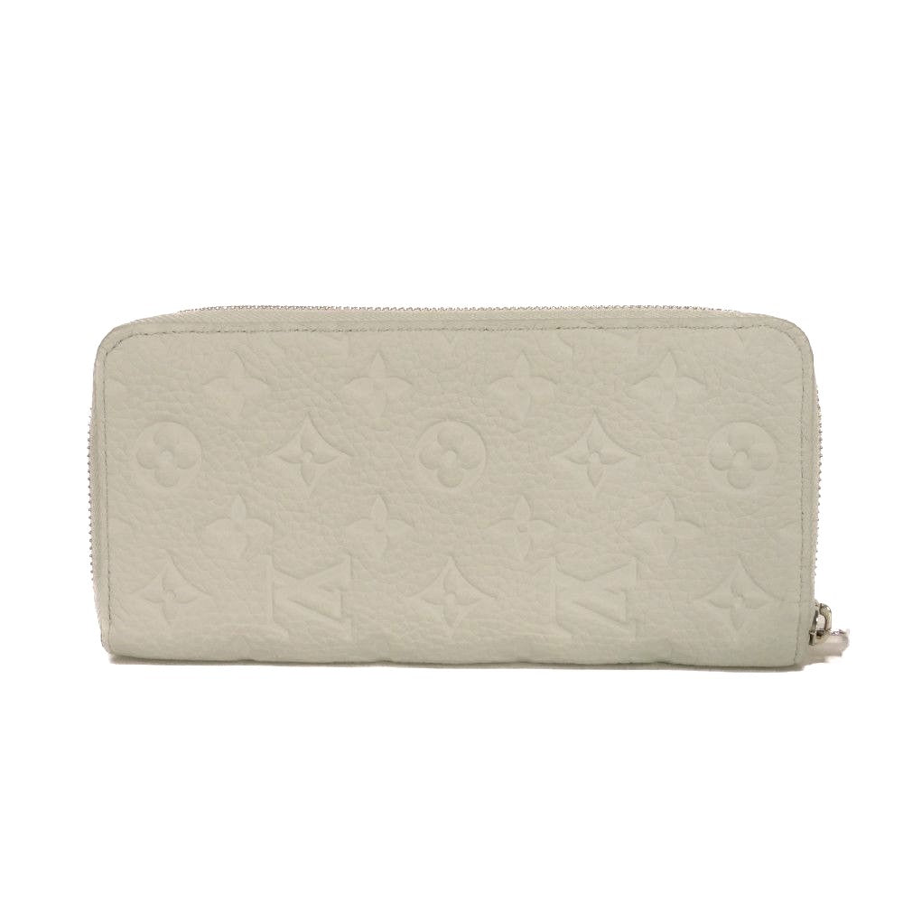 Louis Vuitton Long Purse M82597 Taurillon Clemence Monogram Leather Gray Wallet Case