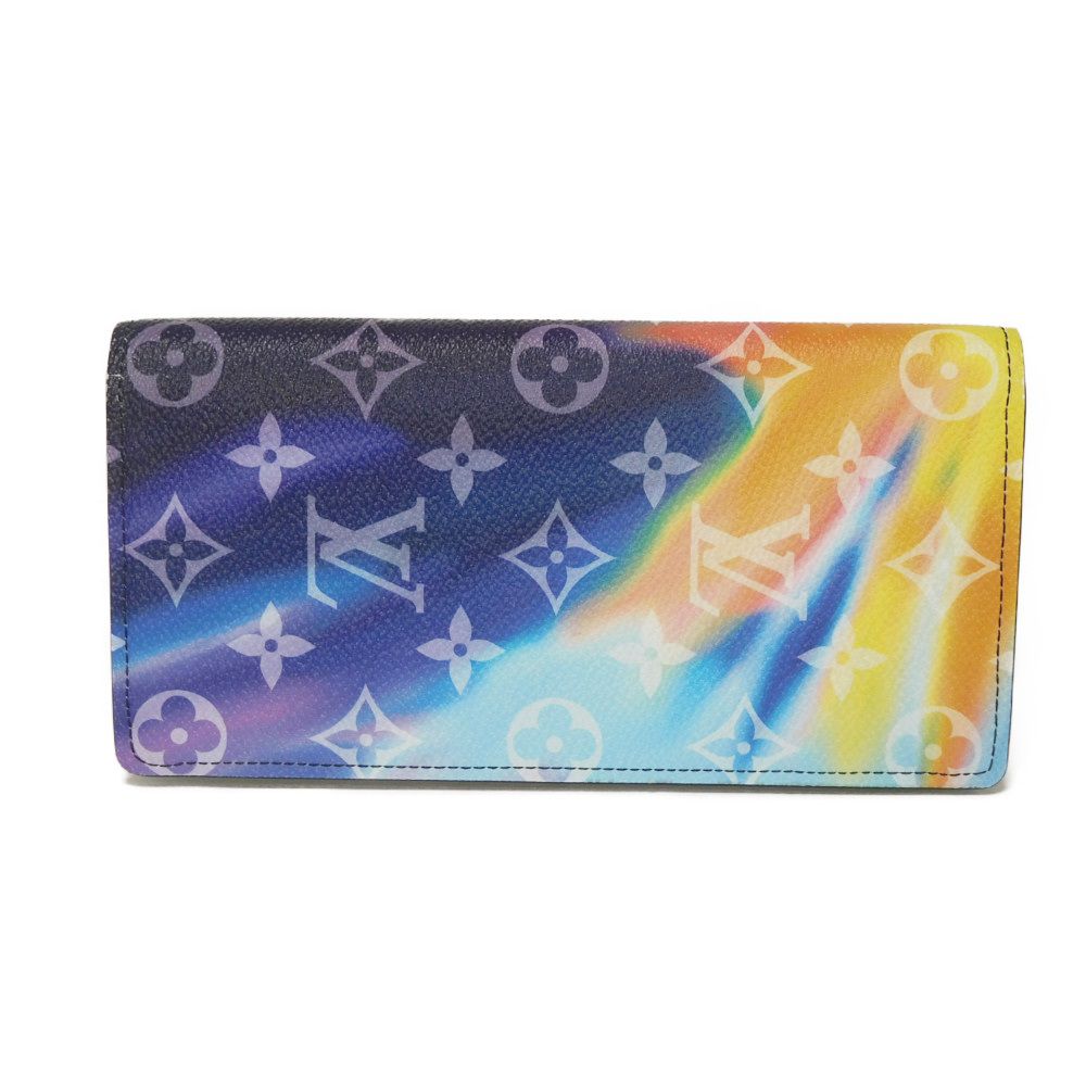 Louis Vuitton Long Purse M80957 Sunset Rainbow Monogram Canvas Wallet Case