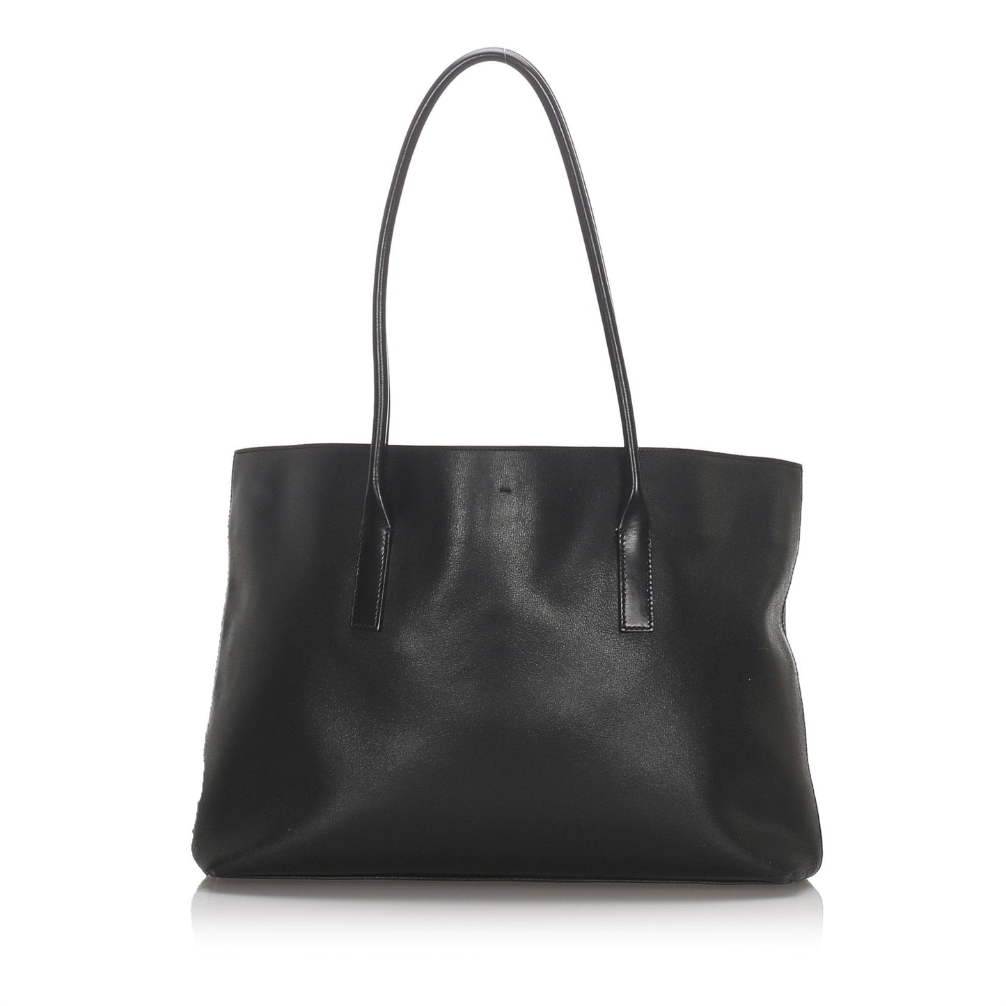 Prada Calf Tote Bag Italy Leather Calf Leather Black Tote Bag Italy