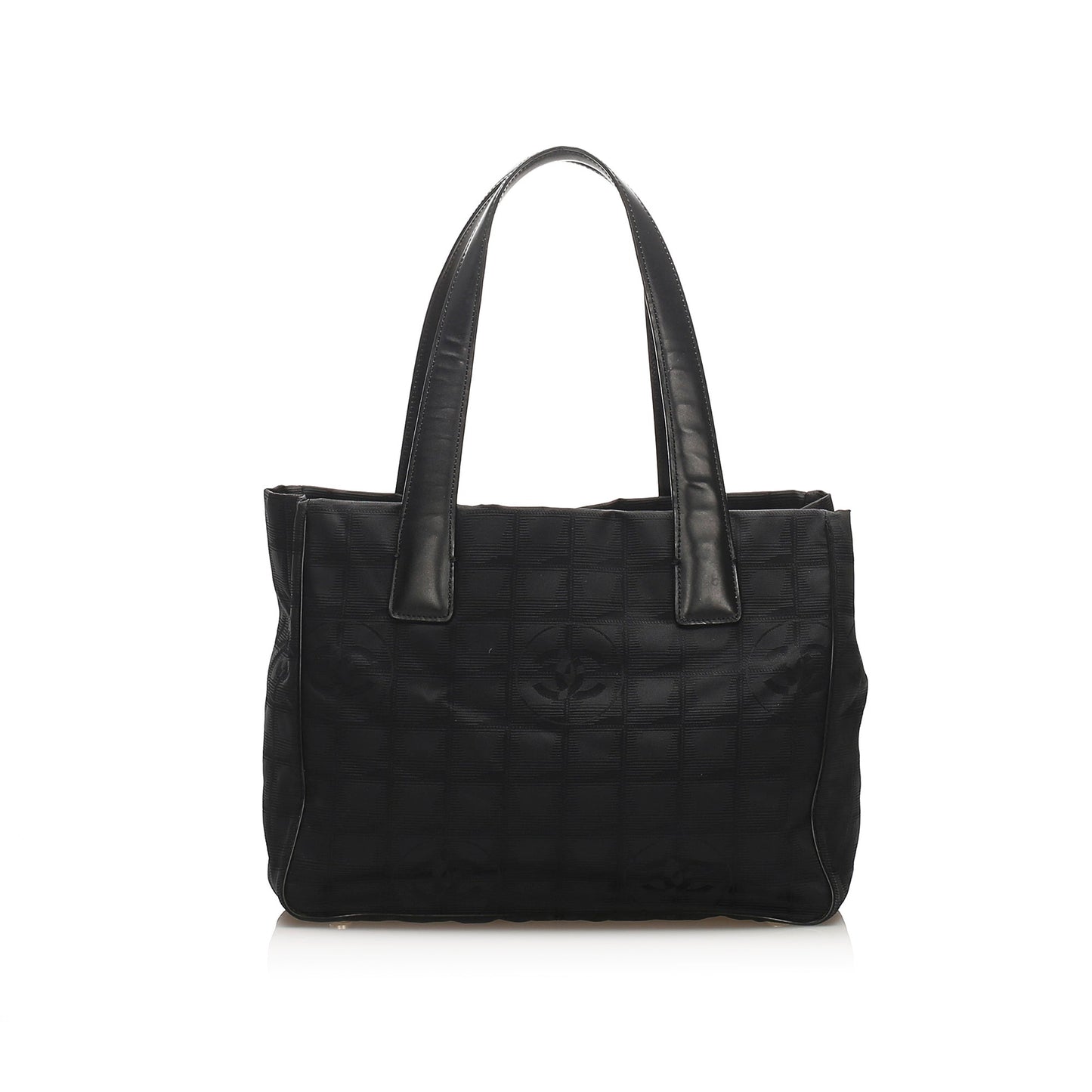 Chanel New Travel Line Tote Bag Leather Canvas Shoulder Bag