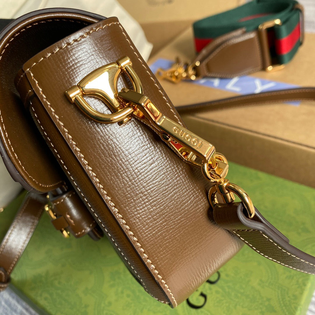 gg Horsebit gg , ’s Beige Mini Bag 8In21Cm Beaunoirrbeaunoirr