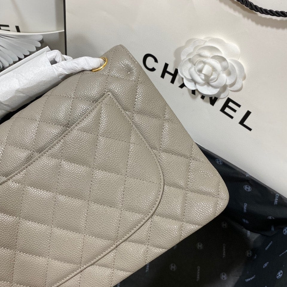 Chllarge Classic Handbag Hardware Grey For Women Gold Shoulder Bag