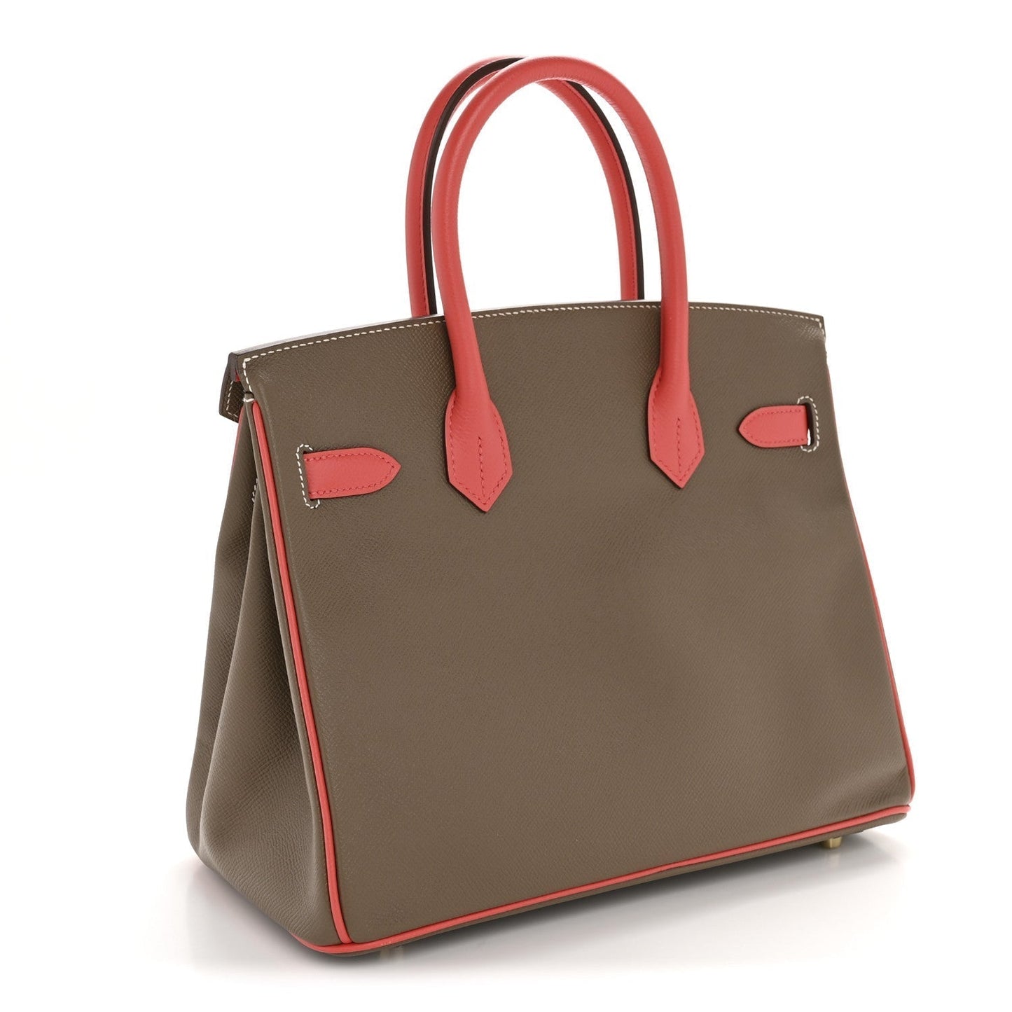 Hermes Epsom Horseshoe Birkin Etoupe Rose Jaipur Handbag Shoes