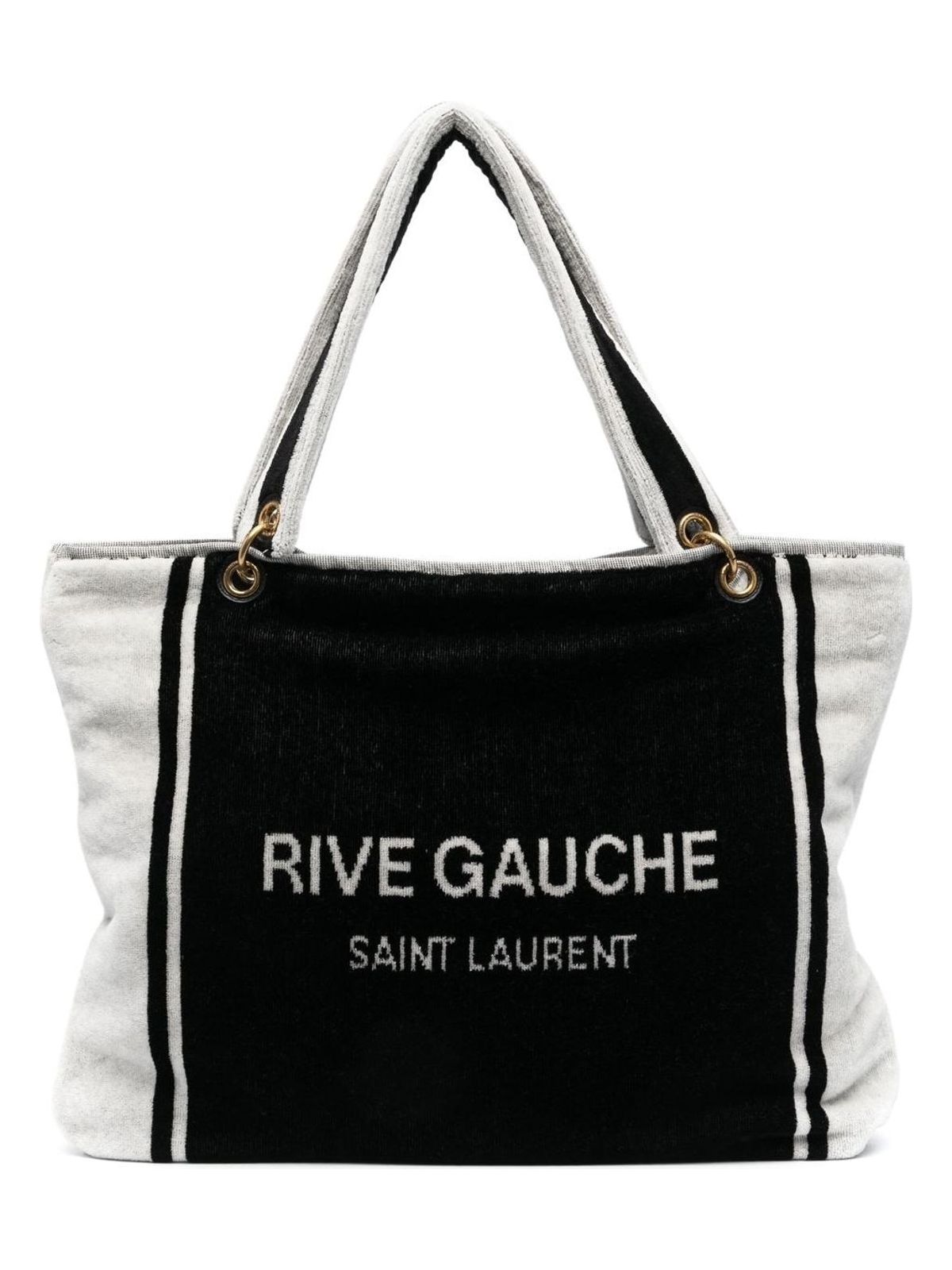 YSL Saint Laurent Saint Laurent Trending Women Rive Gauche Tote Black White Tote Bag