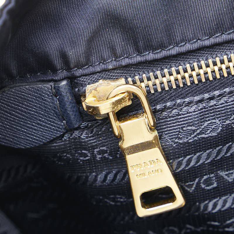 Prada 2Way Tote Bag Leather Nylon Tote Bag 3
