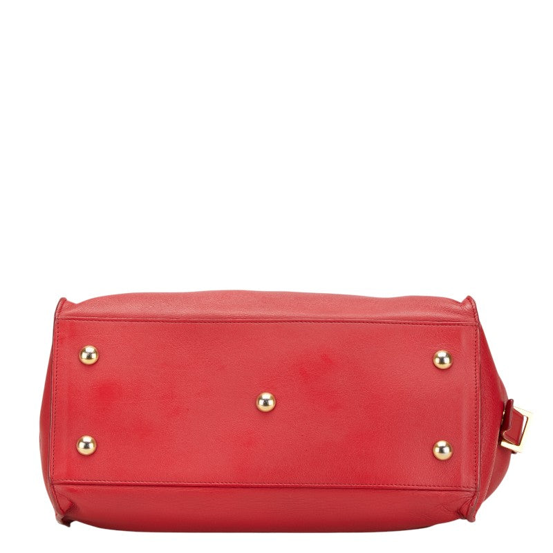 YSL Saint Laurent Petit Cabas 2Way Bag Leather Travel Bag