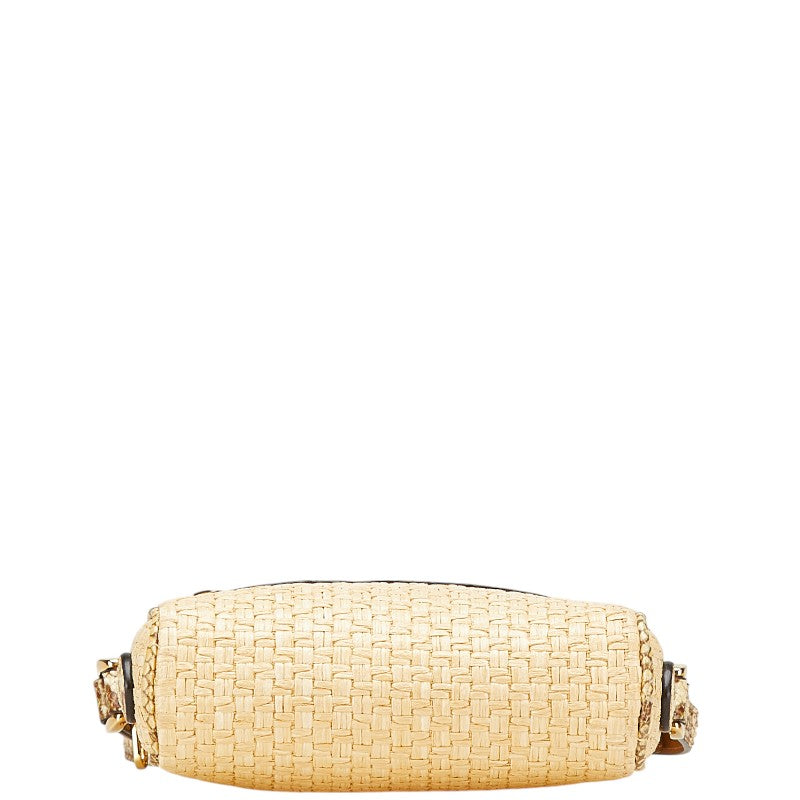 Gucci Marmont Python Shoulder Bag Raffia