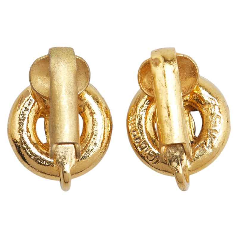 Chanel Coco Mark Round Earrings