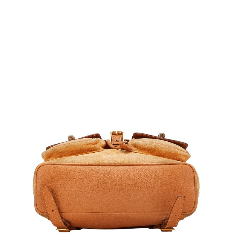 Gucci Bamboo Backpack Leather Leather Backpack