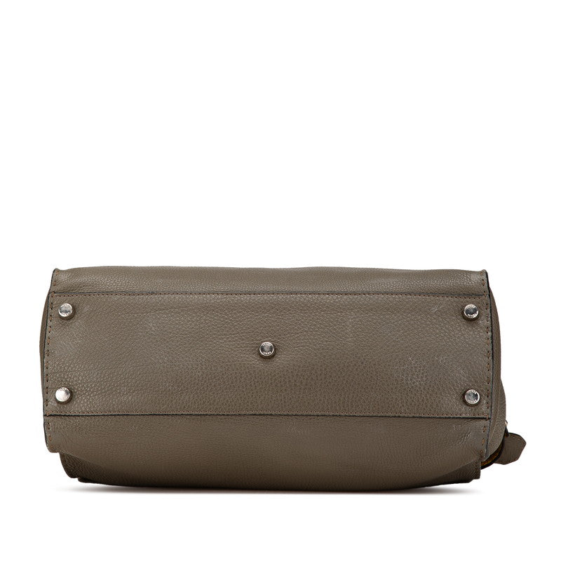 Fendi Peekaboo Fit 2Way Bag Leather Travel Bag