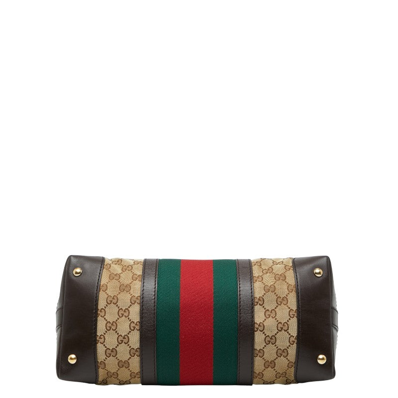 Gucci Sherry Line 2Way Bag Canvas Travel Bag 2Way Bag