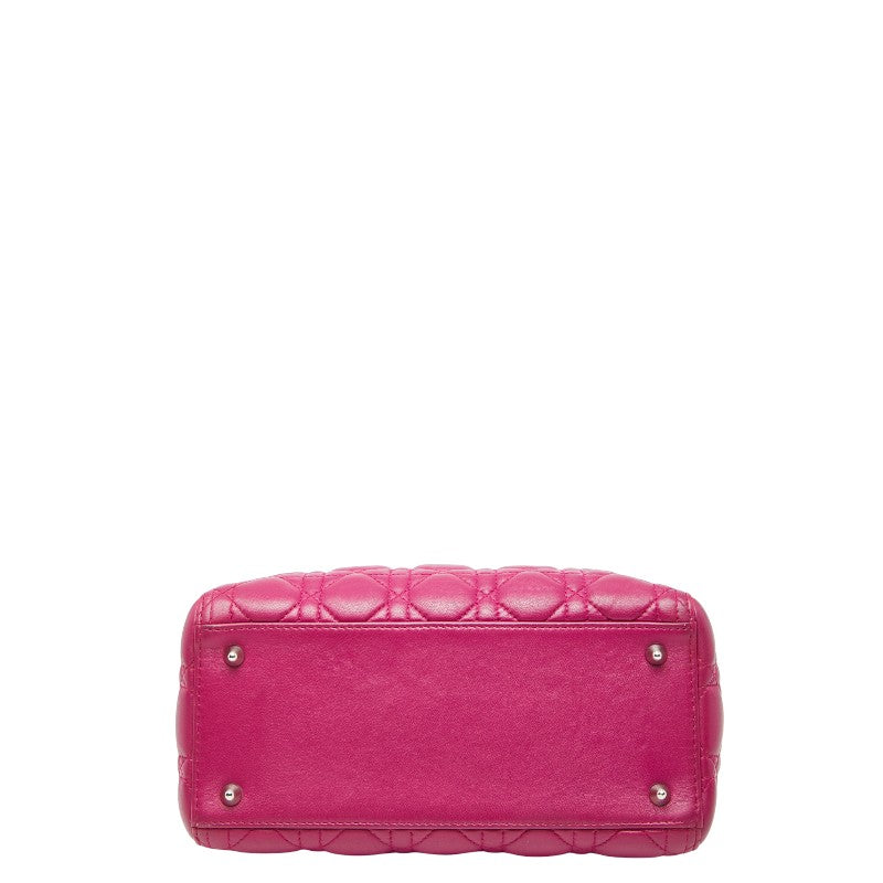 Dior Lady Cannage 2Way Bag Leather Travel Bag