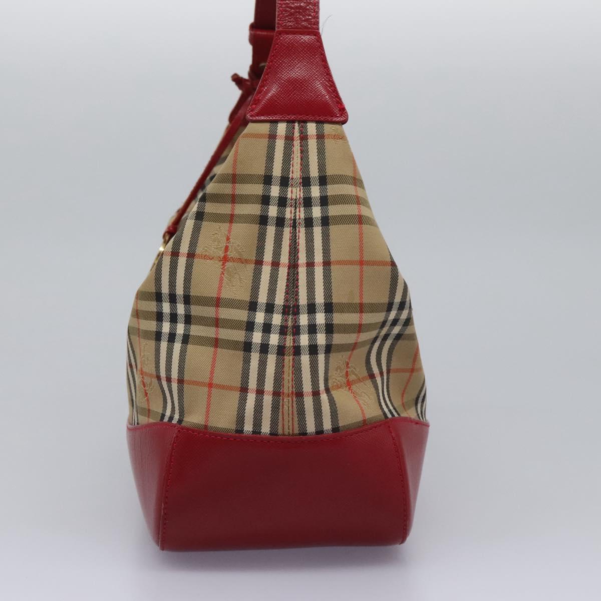 Burberry Nova Check Shoulder Bag Canvas Beige Shoulder Bag 167