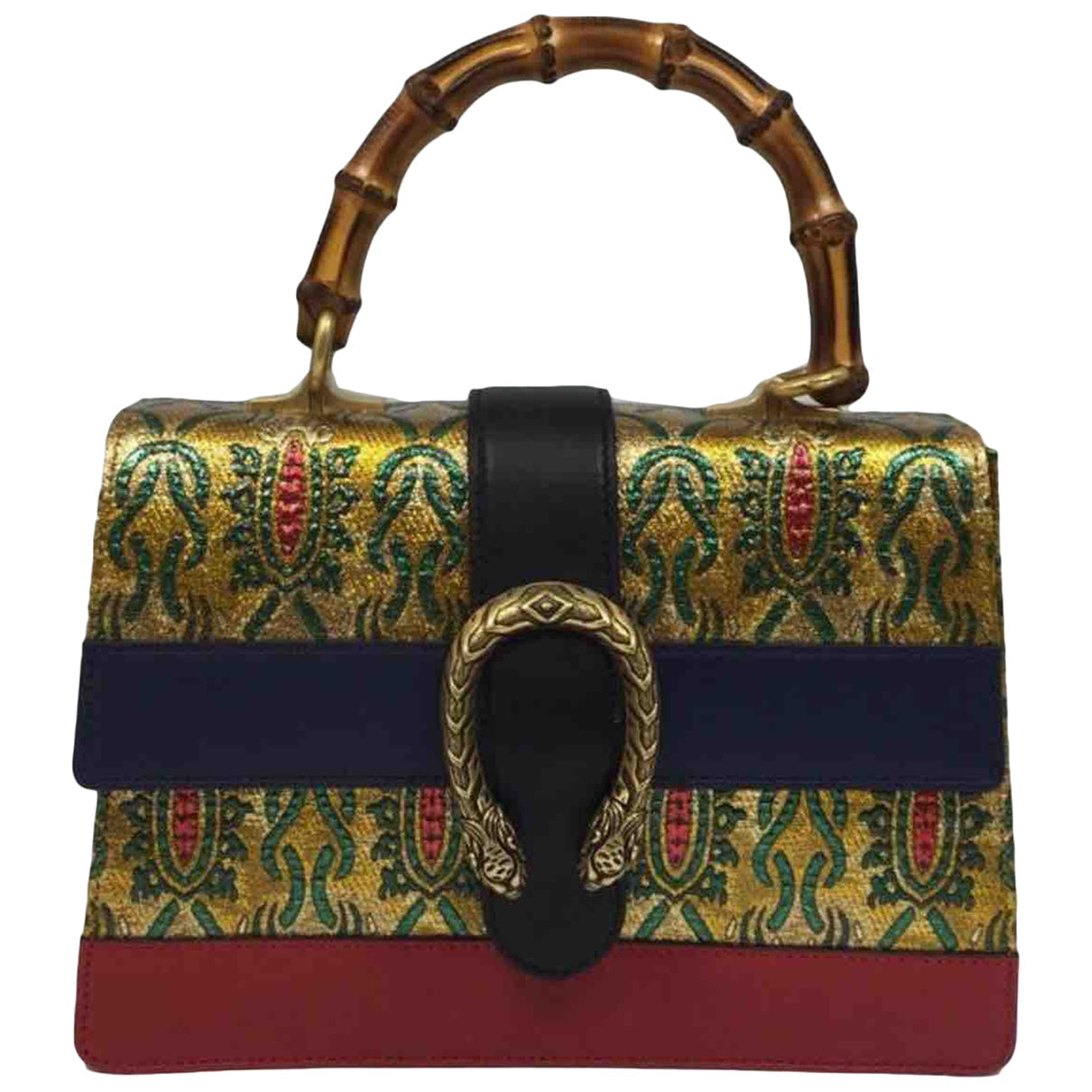 Gucci dionysus gold silk handbag