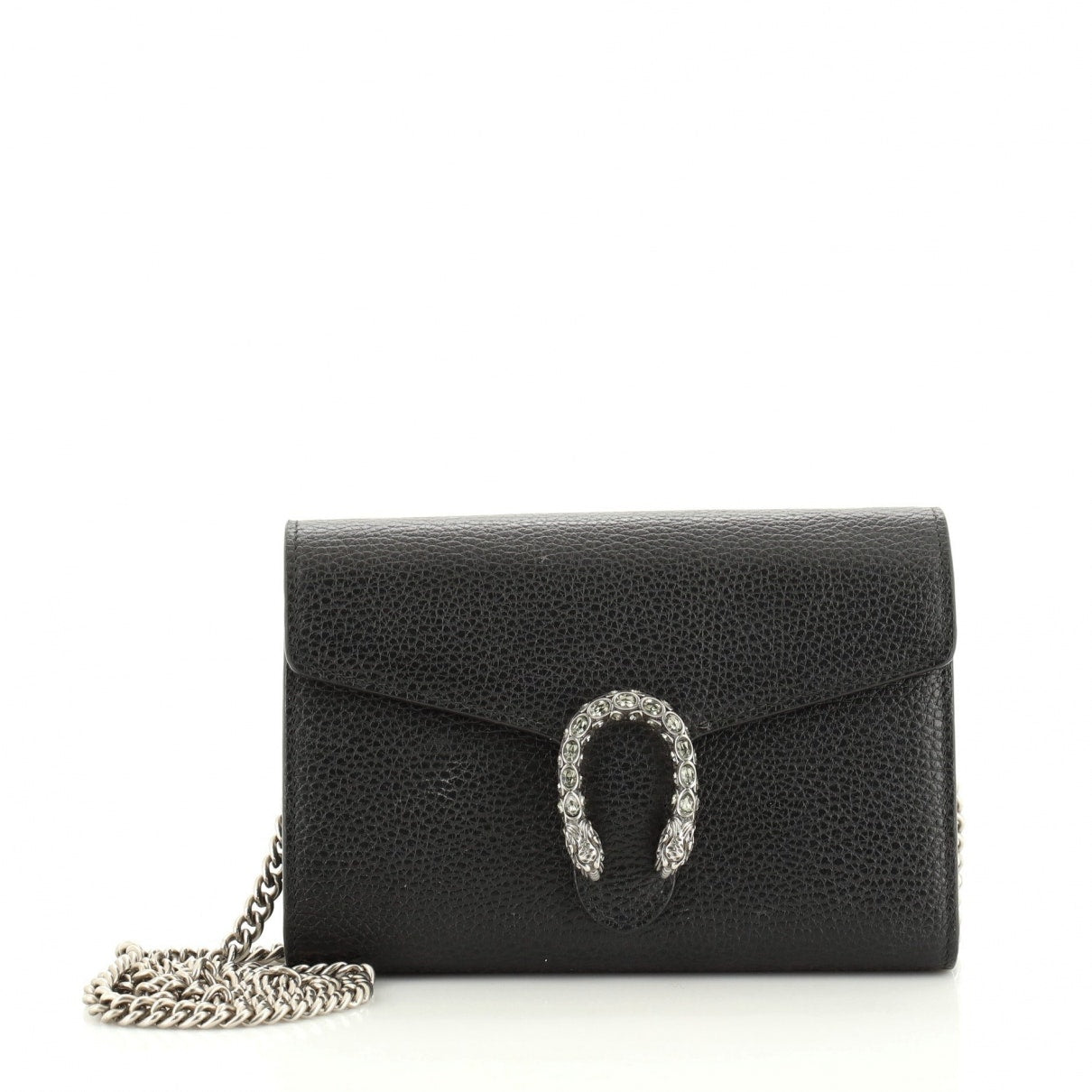 Gucci dionysus black leather handbag